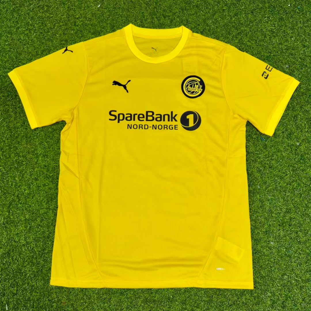 Kasper Høgh #9 Bodø/Glimt 2026 New Season Champions League Yellow Jersey – Front View
