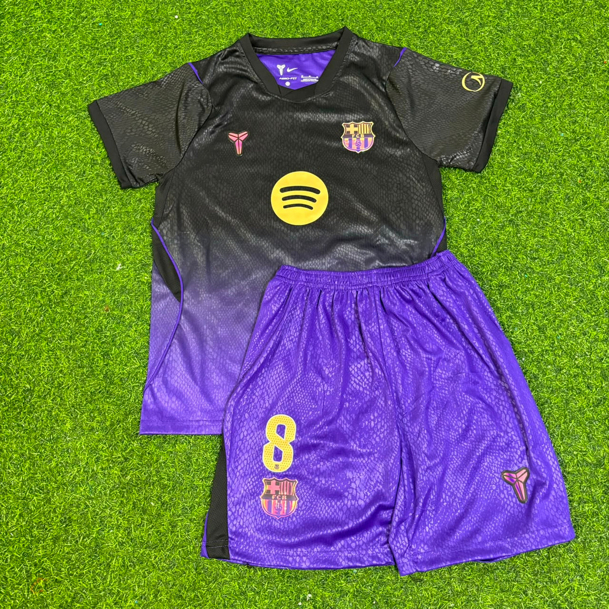 Pedri #8 Barcelona 2027 New Season Away Kids Jersey – Front View