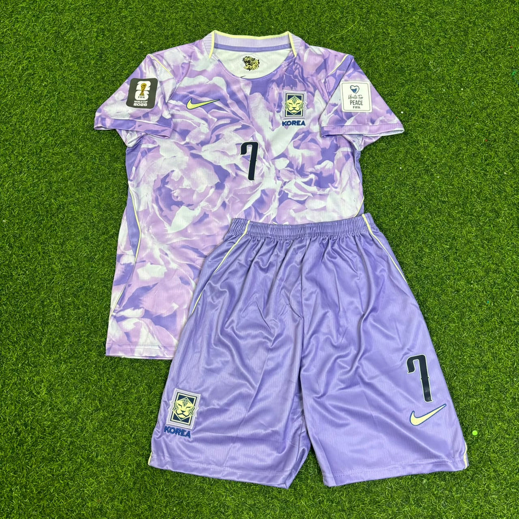 Heung-Min Son South Korea 2026 World Cup Away Kids Football Jersey – Front View