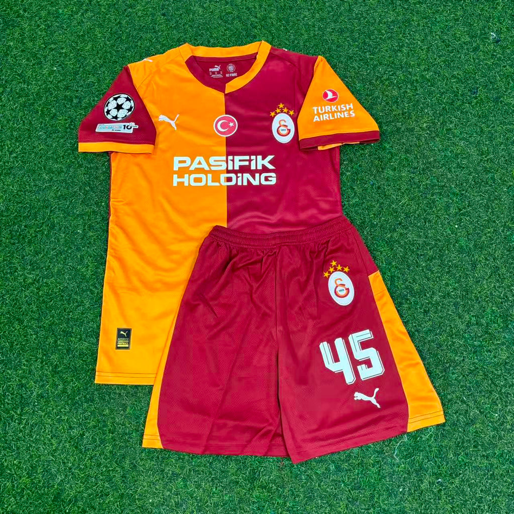Victor Osimhen Galatasaray 2026-2027 Champions League Kids Football Jersey – Detailed View