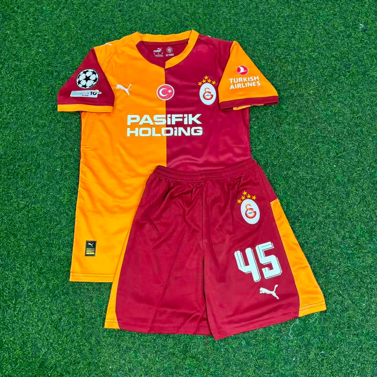 Victor Osimhen Galatasaray 2026-2027 Champions League Kids Football Jersey – Detailed View