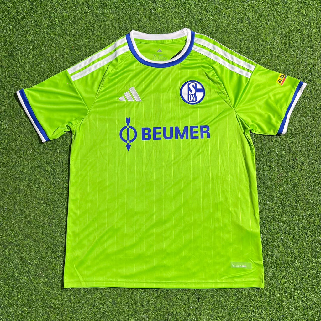 Adil Aouchiche #24 Schalke 04 New Season 2027 Home Jersey – Detailed View
