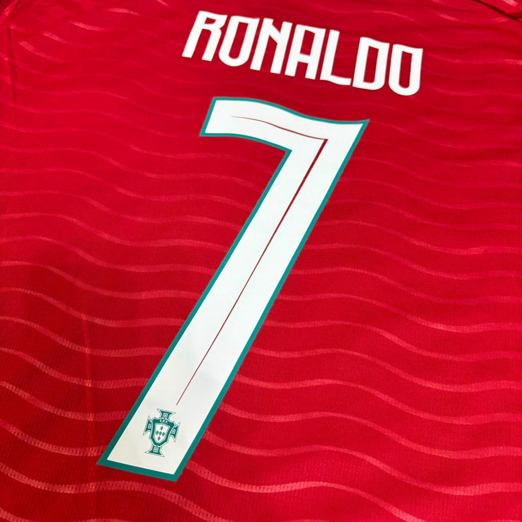 2026 Cristiano Ronaldo Portugal Red Home Long Sleeve Football Jersey – 5