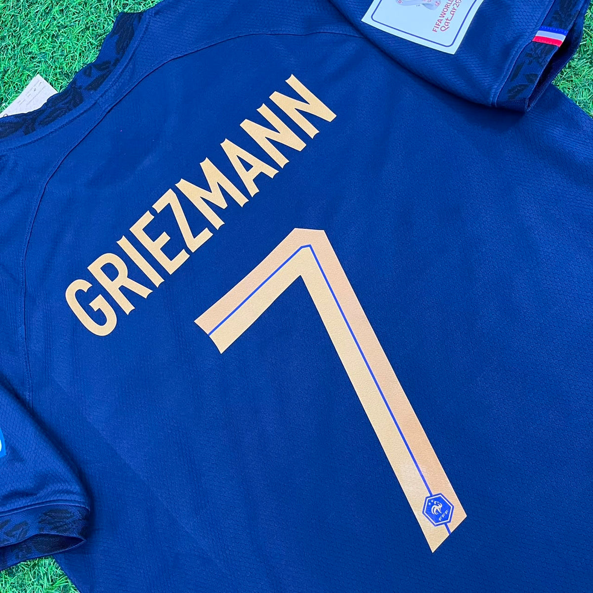 Antoine Griezmann France 2022 World Cup Final Retro Jersey – Detailed View