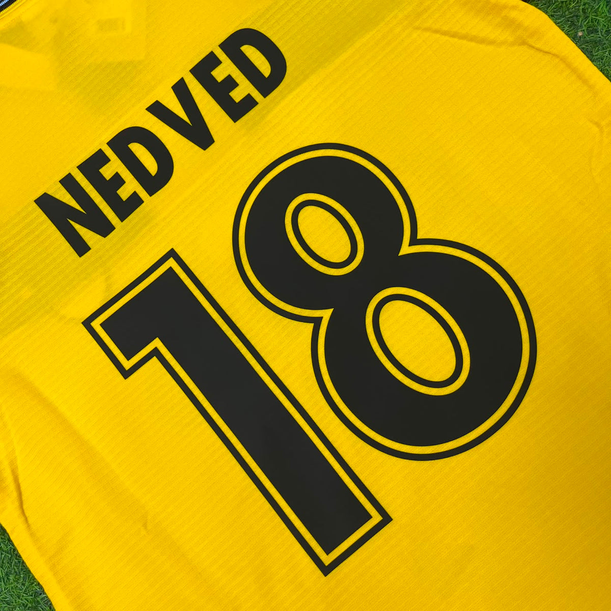 Pavel Nedved Lazio 1998/00 Yellow Retro Football Jersey – 4