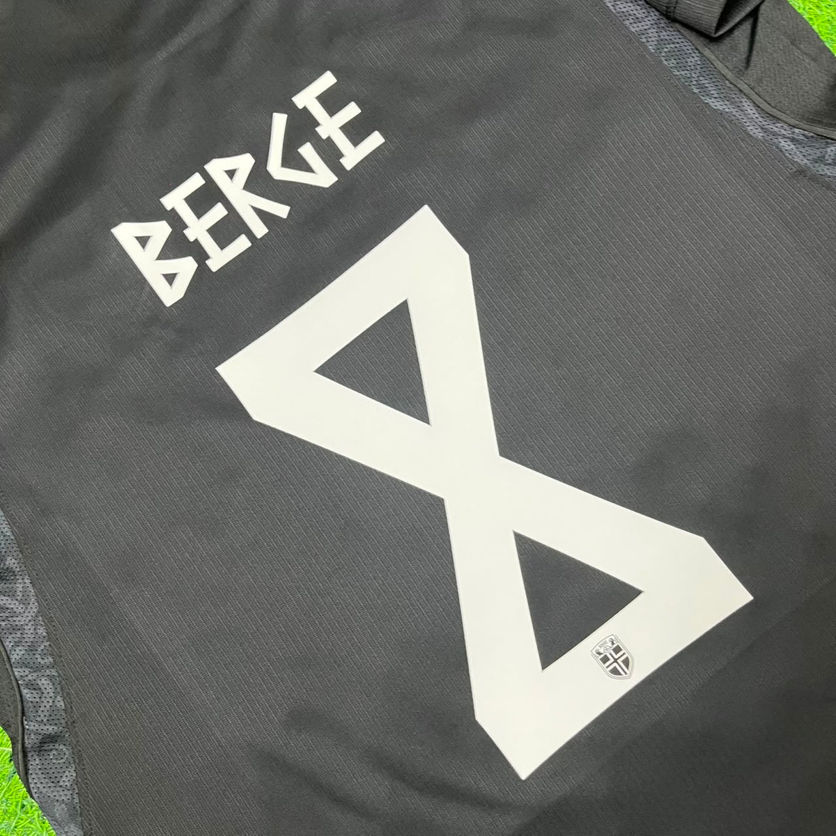 Sander Berge #8 Norway 2026 World Cup Black Away Football Jersey – Detailed View