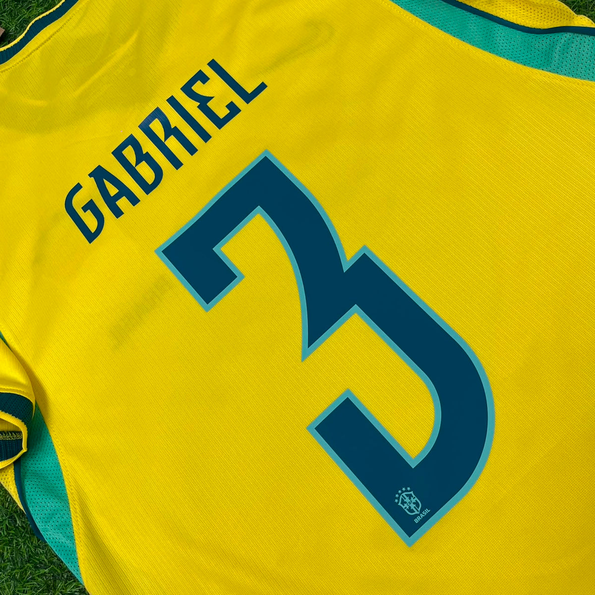 Brazil 2026 World Cup Yellow Home Football Jersey – Gabriel Magalhães #3 – Detailed View