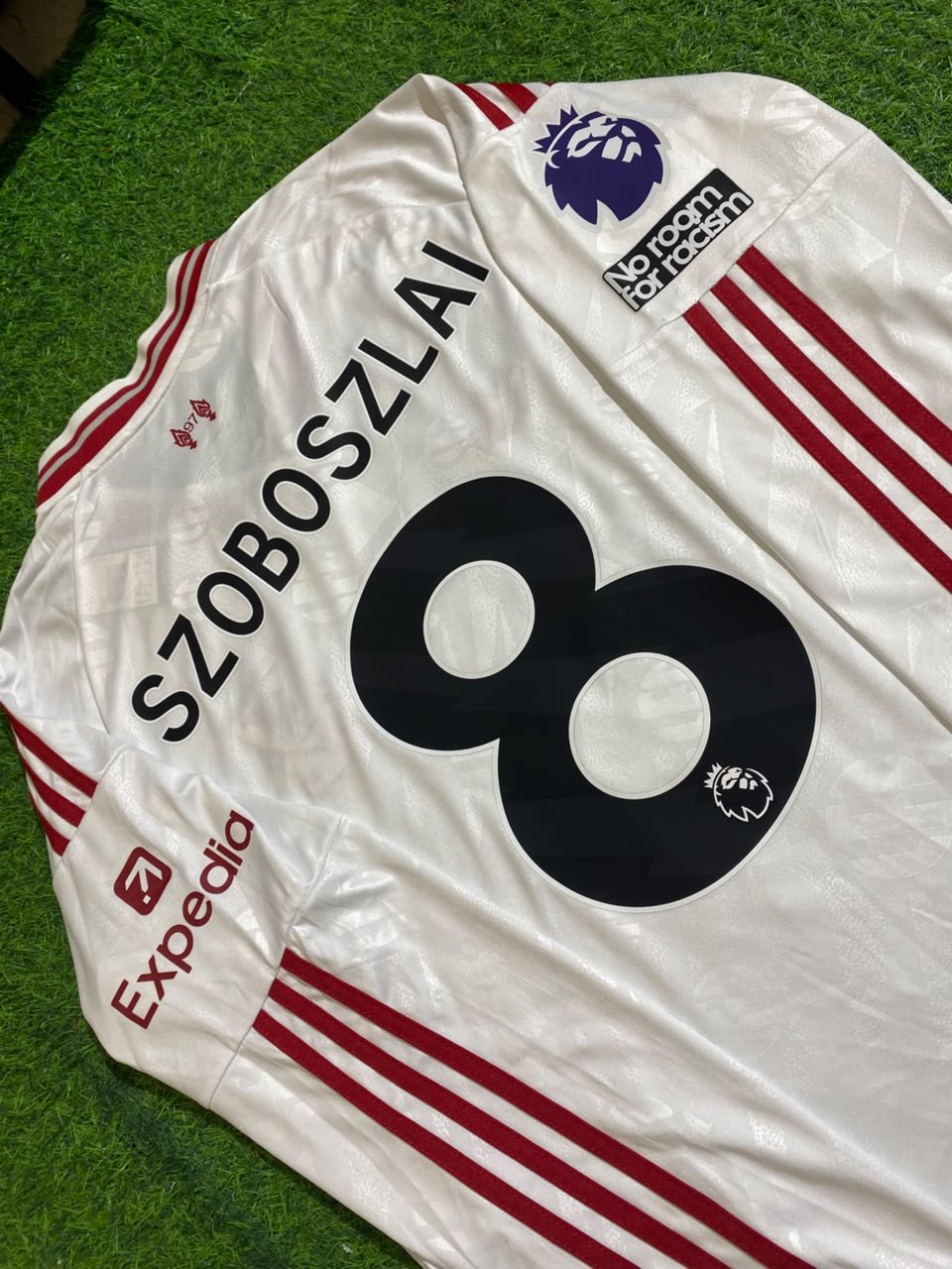 Dominik Szoboszlai Liverpool 2027 New Season Long Sleeve Away White Football Jersey – Front View