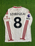 Dominik Szoboszlai Liverpool 2027 New Season Long Sleeve Away White Football Jersey – Back View