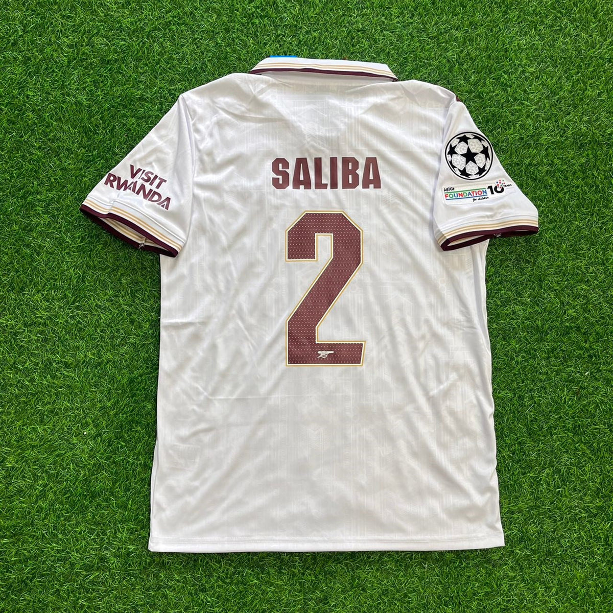 2026 William Saliba Arsenal Away Football Jersey – Back View