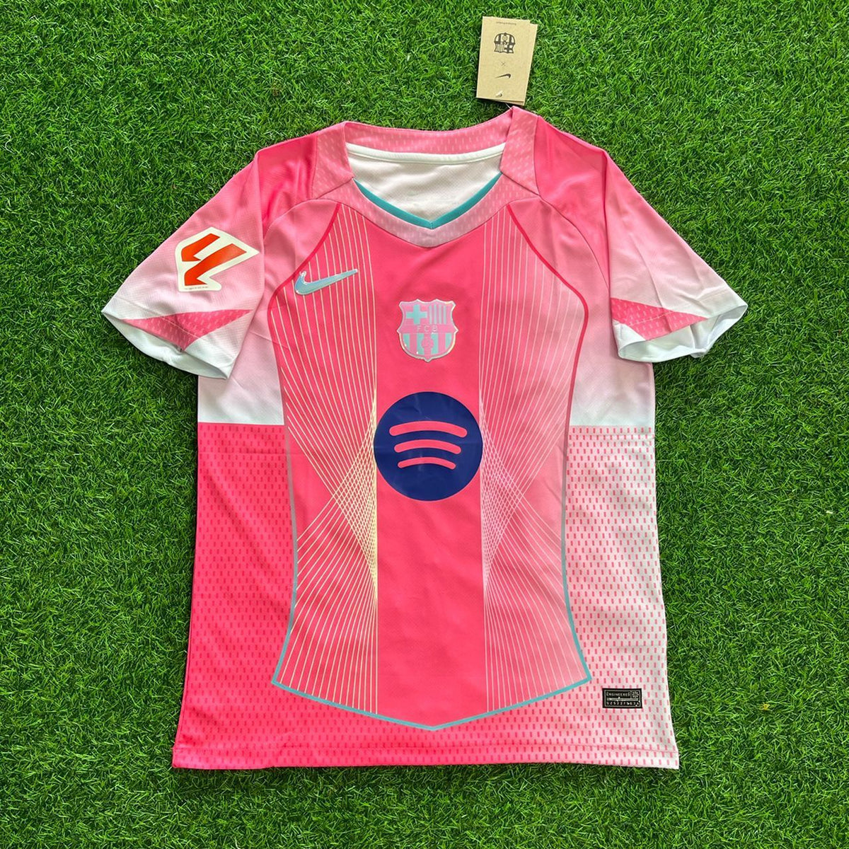 Lamine Yamal Barcelona Home Number 10 Pink New Season 2026 Jersey – Detailed View