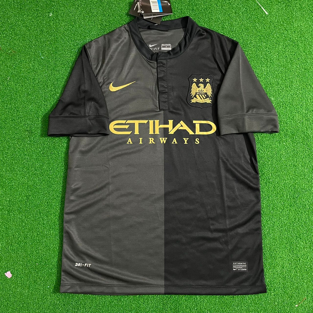 Yaya Toure Manchester City 2013-2014 Retro Kit Jersey – Front View