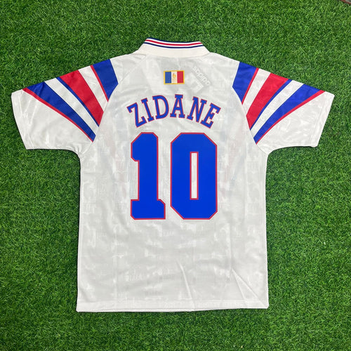 1996 France Retro Jersey – Zinedine Zidane – Back View
