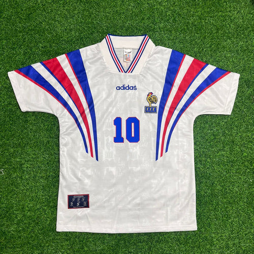 1996 France Retro Jersey – Zinedine Zidane – Front View
