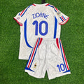 Zinedine Zidane France 2006 World Cup Retro Kids Kit – | KinderTrikot Enfant – Back View