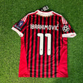 Zlatan Ibrahimović 11 - AC Milan Home 2011/12 Retro Kit Jersey – Back View