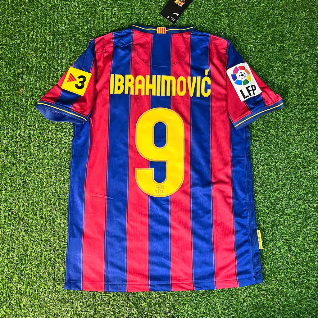 2009/10 Zlatan Ibrahimović Barcelona Kids Home Retro Football Jersey – Detailed View