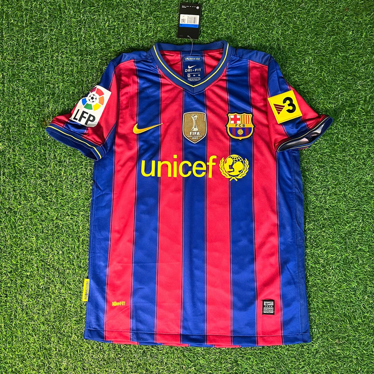 2009/10 Thierry Henry 14 - Barcelona Home Retro Football Jersey – Front View