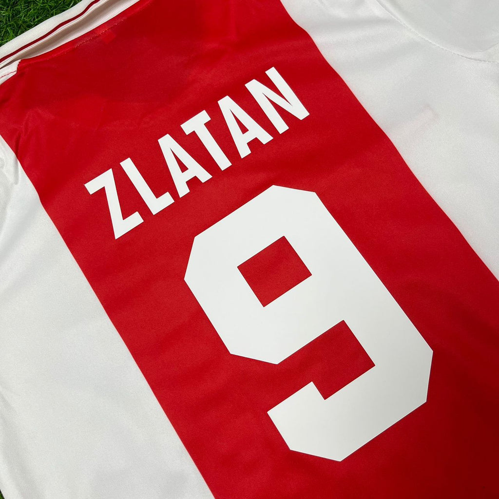 Zlatan Ibrahimović Ajax 2000s White Retro Football Jersey – 5
