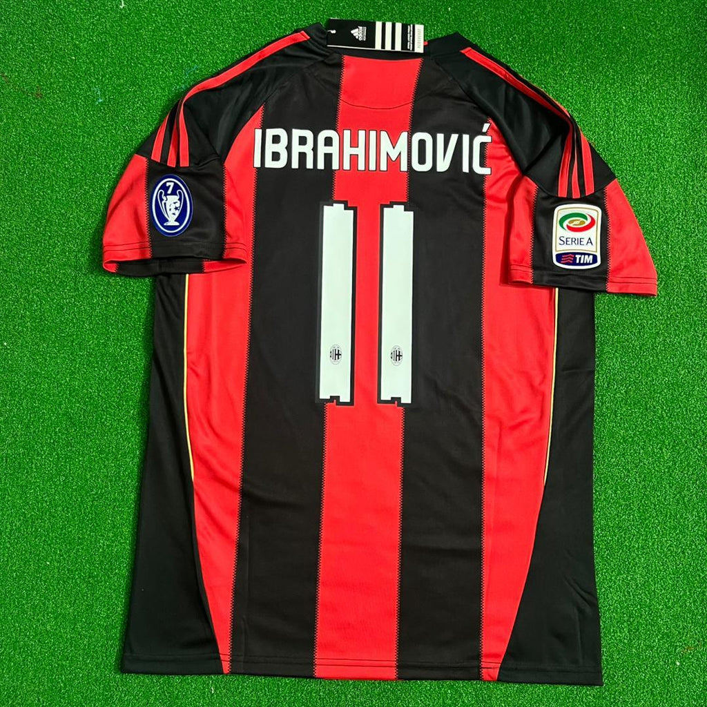 Zlatan Ibrahimovic Milan 2010 2011 Retro Jersey – Back View