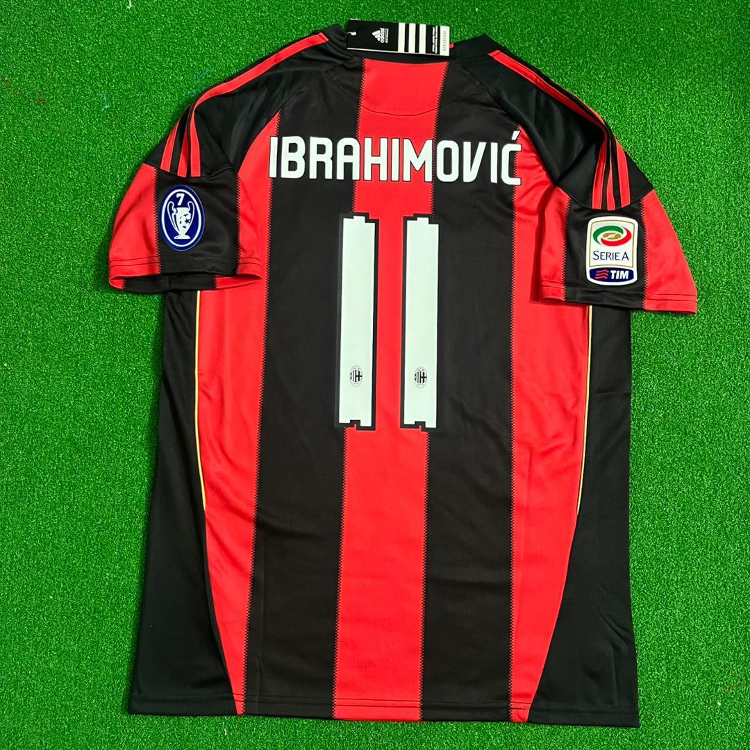 Zlatan Ibrahimovic Milan 2010 2011 Retro Jersey – Back View