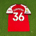 Arsenal Home New Season 2027 Jersey Soccer – Martín Zubimendi – Back View