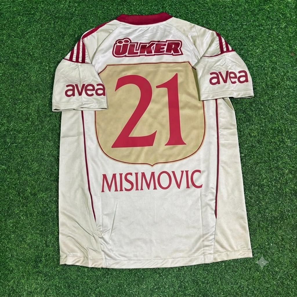 Zvjezdan Misimovic Galatasaray 2010-2011 Retro Football Jersey – Back View