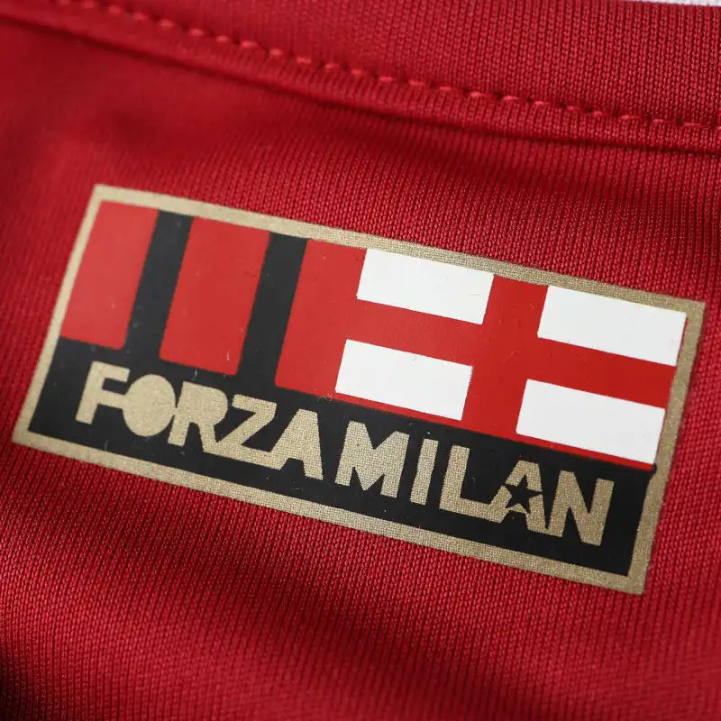 A.C.Milan 09/10 Season Red Home Long sleeved Retro Jersey – 4
