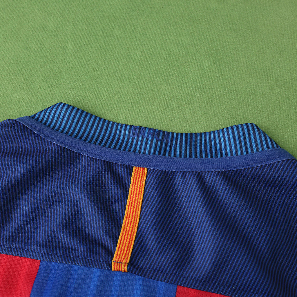 Neymar Jr Barcelona 2016-2017 Home Retro Football Jersey – Detailed View