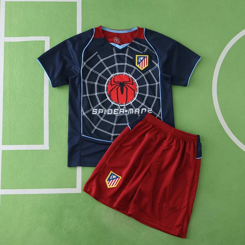 2004/05 Club Atlético de Madrid Away Retro Kids Football Jersey – Back View