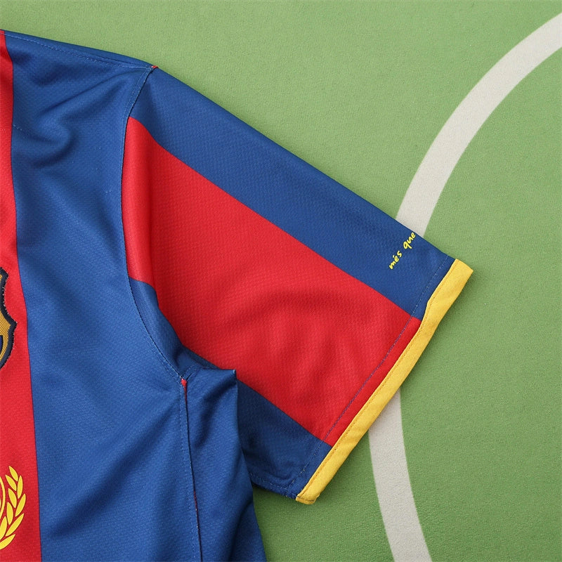 FC Barcelona 10/11 Season Home final match RetroJersey – Front View