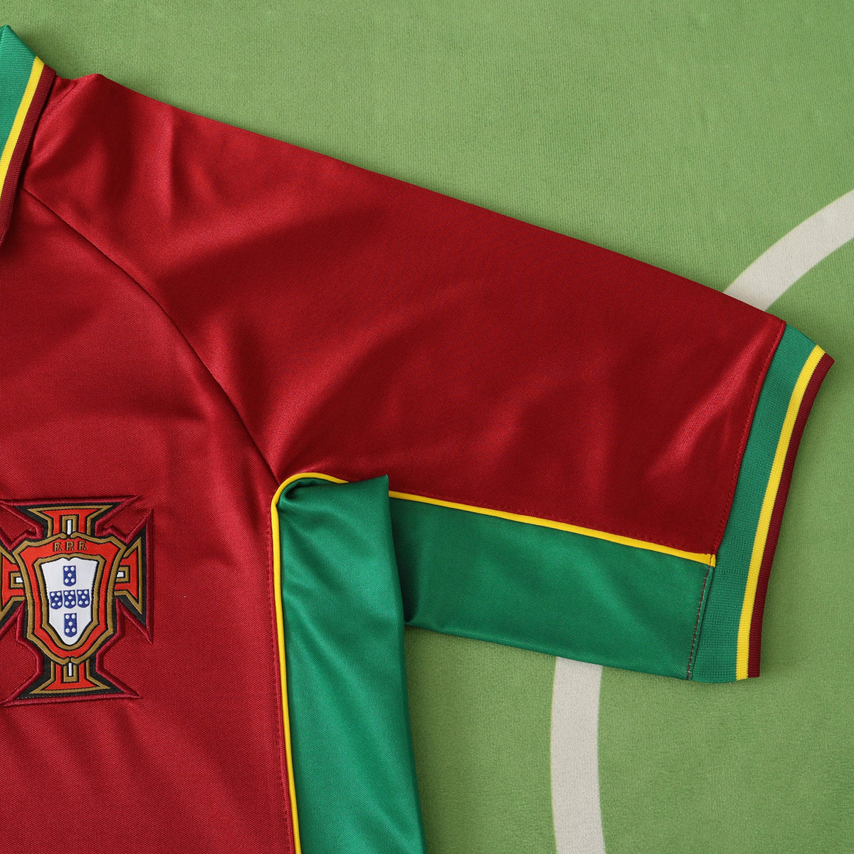 98 Season Portugal Home Football Jersey – Detailed View