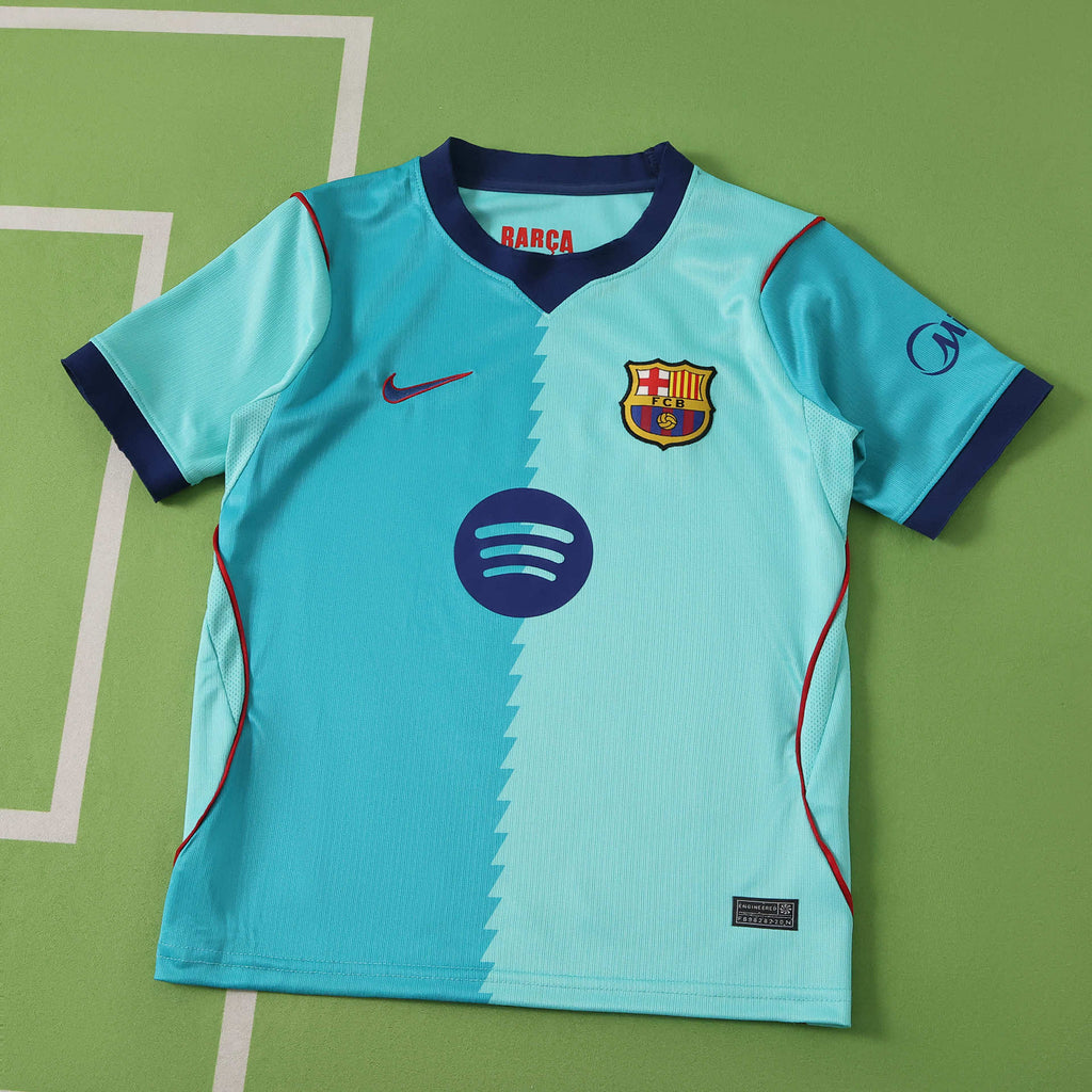 Barcelona 2026-2027 Season Kids Third Football Jersey Trikot Maillot V3