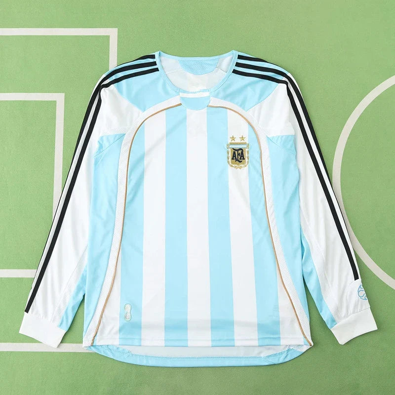 2006 Argentina Season Home Retro Football Jersey – Back View