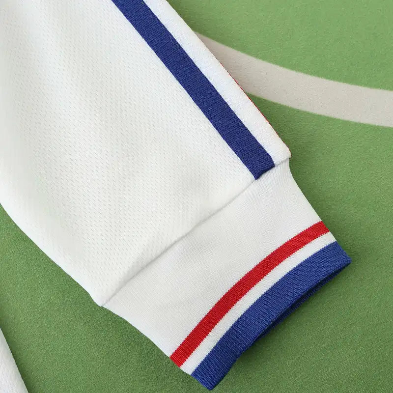 1998 France World Cup Season Away White Retro Football Jersey – 5