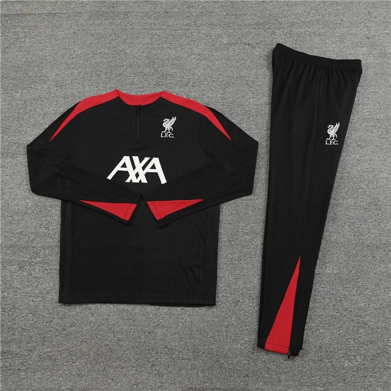Liverpool Tracksuit Black Training Top Pack – Back View