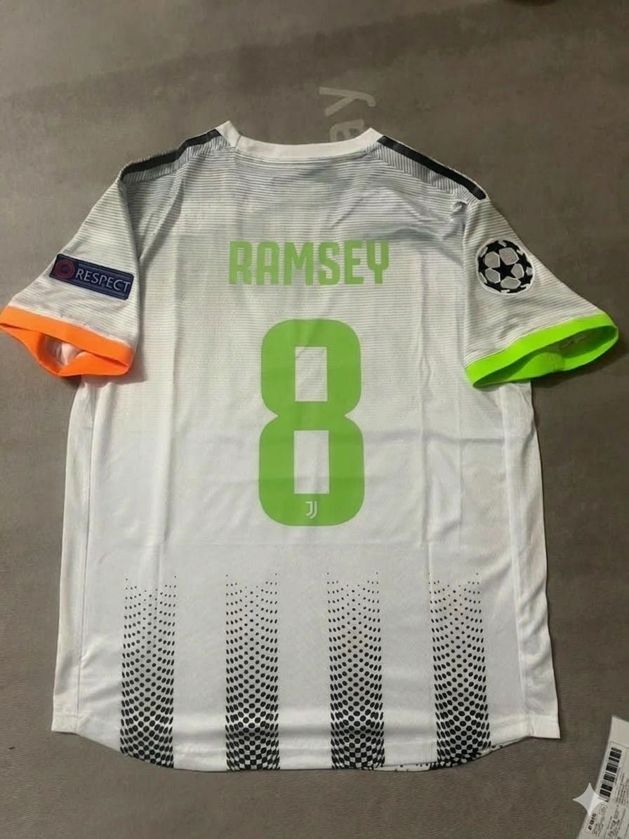 2019/20 Aaron Ramsey 8 Juventus Home Football Jersey Retro Kit – Back View