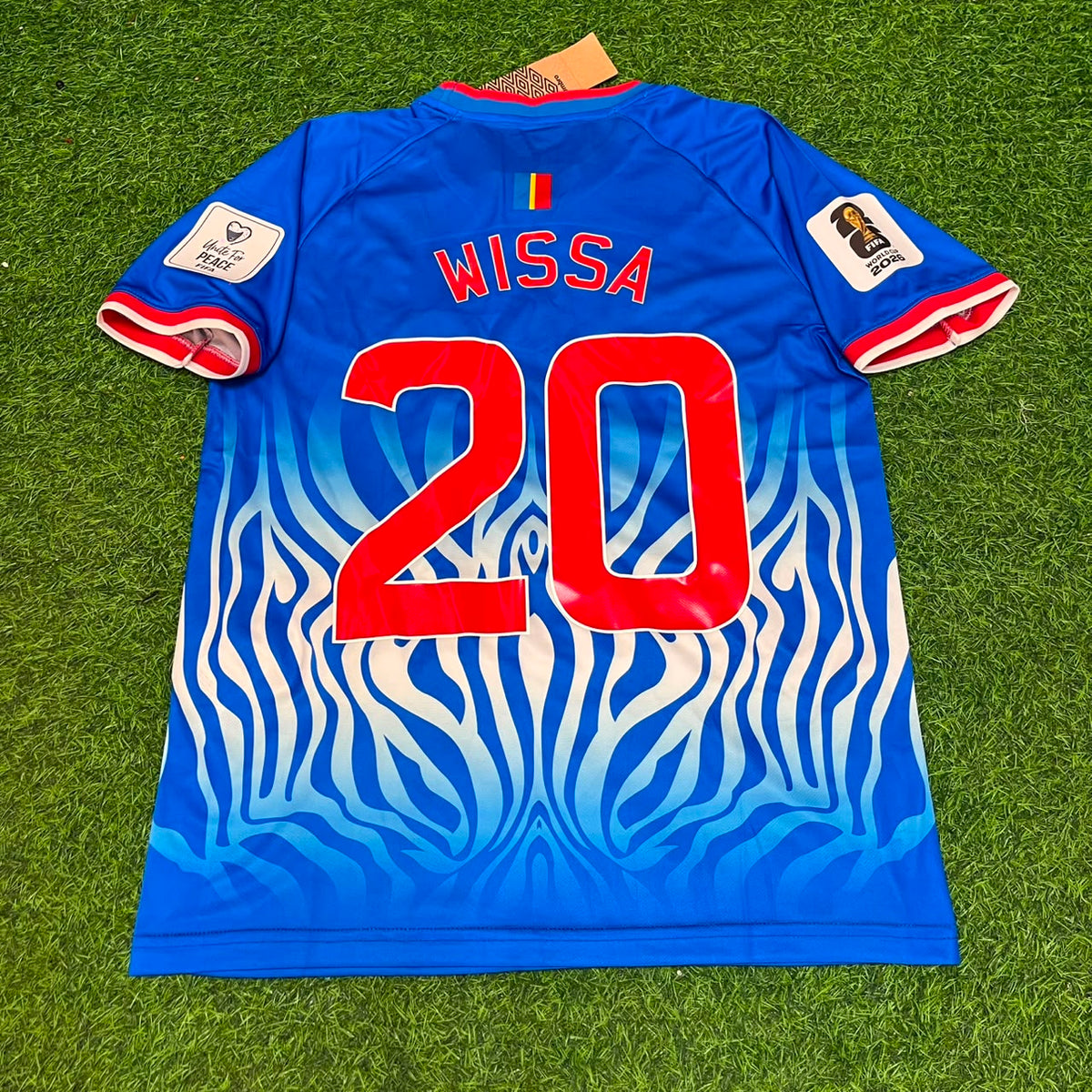 Yoane Wissa Democratic Republic of the Congo World Cup 2026 Home Football Jersey Shirt – Back View