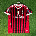 AC Milan Home 2011/12 Retro Kit Jersey – Back View