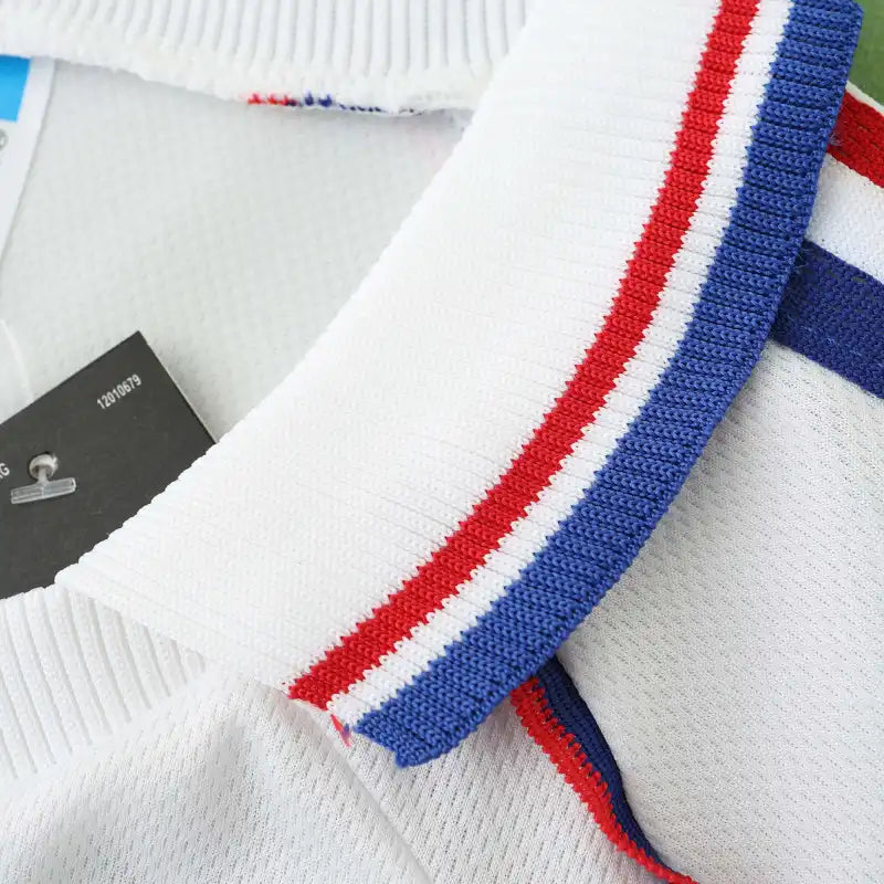1998 France World Cup Season Away White Retro Football Jersey – 4