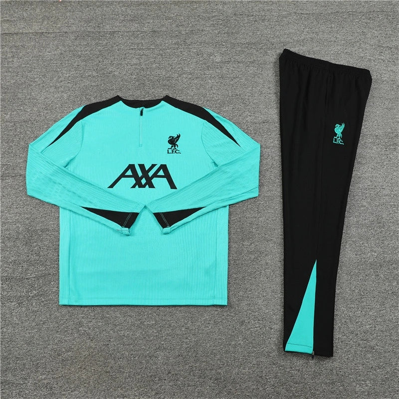 Liverpool Tracksuit Blue Training Top Pack – Back View