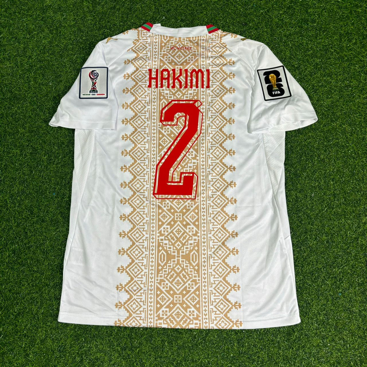 Achraf Hakimi Morocco 2026 World Cup KIDS Football Jersey – Detailed View