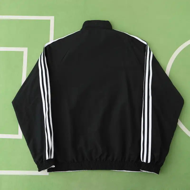 1990 Germany World Cup Deutschland Retro Double Sides Windbreaker - Reversible Jacket Black – 7