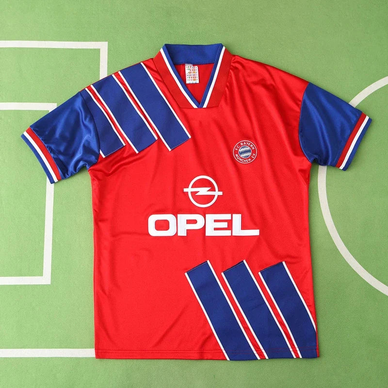 Bayern München 93/95 Season Red Home Retro Football Jersey – Back View