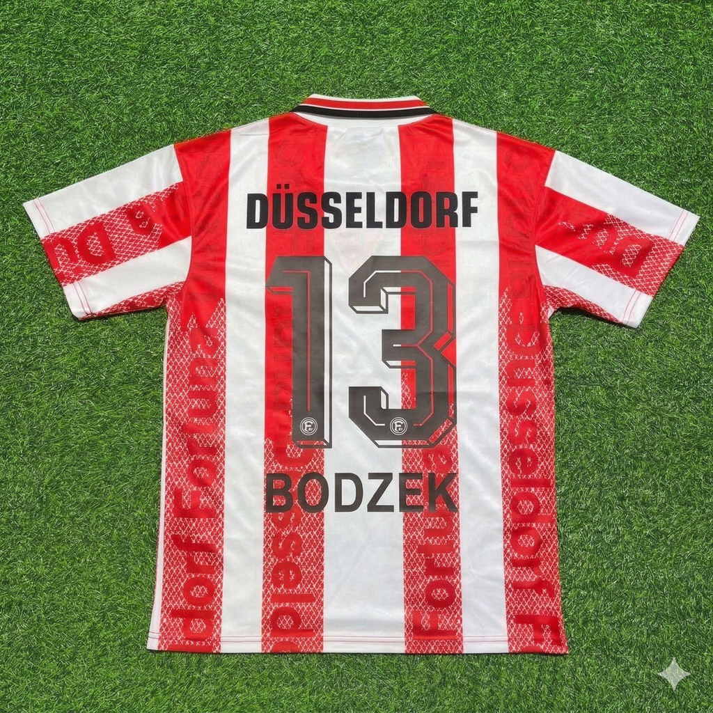 Adam Bodzek Fortuna Düsseldorf Retro Football Jersey – Back View