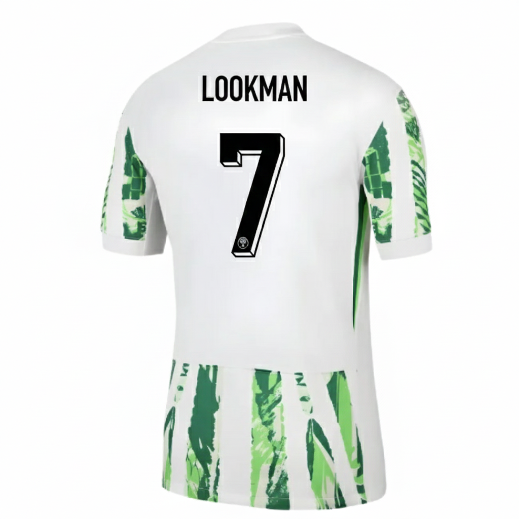 2026 Ademola Lookman 7- Nigeria Season Retro Football Jersey – Back View