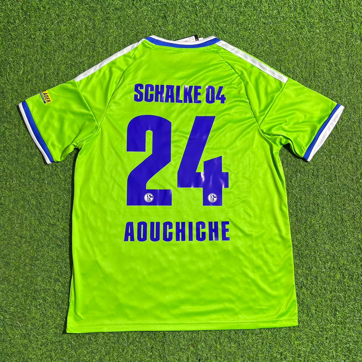 Adil Aouchiche #24 Schalke 04 New Season 2027 Home Jersey – Back View