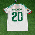 Adil Aouchiche Algeria 2026 World Cup White Away Football Jersey – Back View