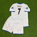 Adrian Mutu Chelsea Away 2004/05 Retro Kids White Football Jersey – Back View