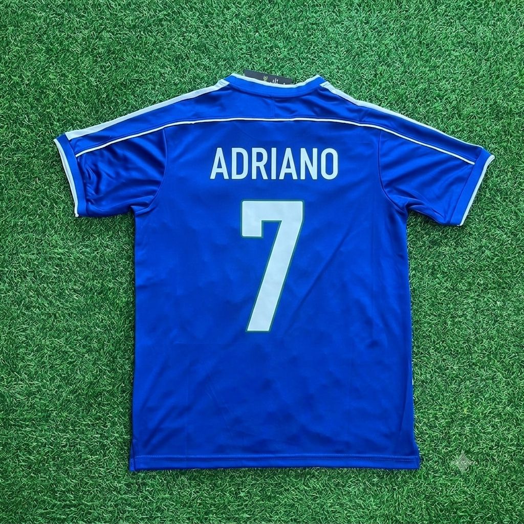 Adriano Brazil Retro Football Jersey – Back View